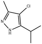 1H-Pyrazole,  4-chloro-3-methyl-5-(1-methylethyl)- Structure