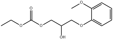 ethyl 2-hydroxy-3-(2-methoxyphenoxy)propyl carbonate Structure