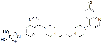 磷酸哌喹,85547-56-4,结构式