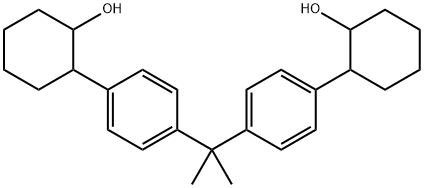2,2'-[(1-メチルエチリデン)ビス(4,1-フェニレン)]ビスシクロヘキサノール 化学構造式