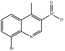 8-BroMo-4-Methyl-3-nitro-quinoline 化学構造式