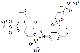 5-(acetamido)-4-hydroxy-3-[[8-[[2-(sulphooxy)ethyl]sulphonyl]-2-naphthyl]azo]naphthalene-2,7-disulphonic acid, sodium salt|C.I.活性红174