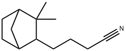 3,3-dimethylbicyclo[2.2.1]heptane-2-butyronitrile 结构式