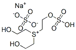 sodium bis(2-hydroxyethyl)[2-(sulphooxy)ethyl]sulphonium sulphate Struktur