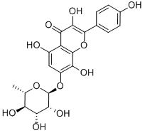 7-(α-L-ラムノピラノシルオキシ)-3,5,8-トリヒドロキシ-2-(4-ヒドロキシフェニル)-4H-1-ベンゾピラン-4-オン