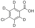 4-CHLOROBENZOIC-D4 ACID 结构式