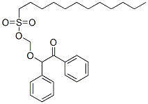 (2-oxo-1,2-diphenylethoxy)methyl dodecane-1-sulphonate|