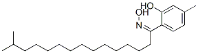 1-(2-hydroxy-4-methylphenyl)isohexadecan-1-one oxime Struktur