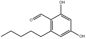 2,4-DIHYDROXY-6-PENTYL-BENZALDEHYDE, 855875-40-0, 结构式