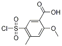 Benzoic acid, 5-(chlorosulfonyl)-2-Methoxy-4-Methyl- Structure