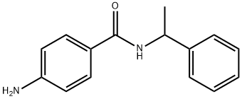 苯甲酰胺,4-氨基-N-(1-苯基乙基)-, 85592-75-2, 结构式