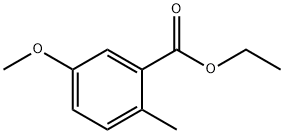 2-甲基-5-甲氧基苯甲酸乙酯 结构式