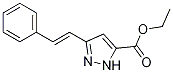 1H-Pyrazole-5-carboxylic acid, 3-(2-phenylethenyl)-, ethyl ester Struktur