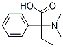 2-(ジメチルアミノ)-2-フェニルブタン酸 化学構造式