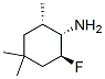 Cyclohexanamine, 2-fluoro-4,4,6-trimethyl-, (1alpha,2beta,6alpha)- (9CI) 化学構造式
