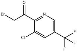 ETHANONE, 2-BROMO-1-[3-CHLORO-5-(TRIFLUOROMETHYL)-2-PYRIDINYL]- Struktur