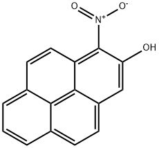 1-ニトロピレン-2-オール 化学構造式
