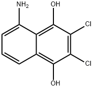 1,4-Naphthalenediol,  5-amino-2,3-dichloro- Structure