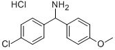 1-(4-CHLOROPHENYL)-1-(4-METHOXYPHENYL)METHYLAMINE HYDROCHLORIDE
 Structure