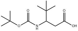 3-N-BOC-AMINO-4,4-DIMETHYL PENTANOIC ACID 化学構造式
