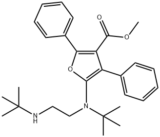 856419-93-7 3-Furancarboxylic  acid,  5-[(1,1-dimethylethyl)[2-[(1,1-dimethylethyl)amino]ethyl]amino]-2,4-diphenyl-,  methyl  ester