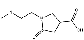 1-[2-(二甲基氨基)乙基]-5-氧代吡咯烷-3-羧酸, 856437-22-4, 结构式