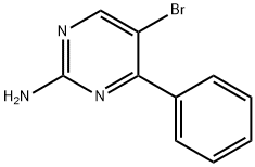 2-AMINO-5-BROMO-4-PHENYLPYRIMIDINE Struktur