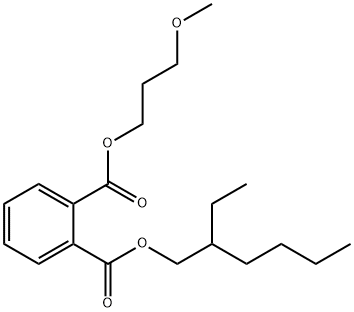 2-ethylhexyl 3-methoxypropyl phthalate Struktur