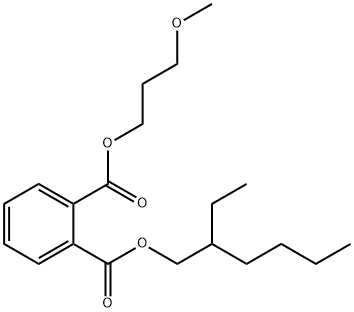 フタル酸1-(2-エチルヘキシル)2-(3-メトキシプロピル) 化学構造式