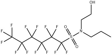 tridecafluoro-N-(2-hydroxyethyl)-N-propylhexanesulphonamide Structure