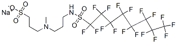 sodium 3-[[3-[[(heptadecafluorooctyl)sulphonyl]amino]propyl]methylamino]propanesulphonate,85665-65-2,结构式