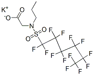 potassium N-propyl-N-[(tridecafluorohexyl)sulphonyl]glycinate Structure