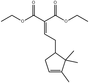 diethyl [2-(2,2,3-trimethyl-3-cyclopenten-1-yl)ethylidene]malonate Structure