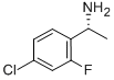 Benzenemethanamine, 4-chloro-2-fluoro-a-methyl-, (aR)- Struktur