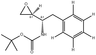 (2S,3S)-3-Boc-amino-1,2-epoxy-4-phenyl-d5-butane Struktur