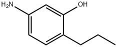 5-アミノ-2-プロピルフェノール 化学構造式