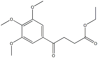 ETHYL 4-(3,4,5-TRIMETHOXYPHENYL)-4-OXOBUTANOATE Structure