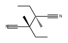 meso-2,3-Diethyl-2,3-dimethylsuccinonitrile Structure