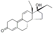 Tetrahydrogestrinone-d4 化学構造式