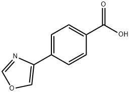 4-(oxazol-4-yl)benzoic acid Struktur