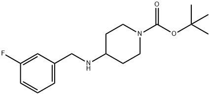 1-BOC-4-(3-FLUORO-BENZYLAMINO)-PIPERIDINE Structure