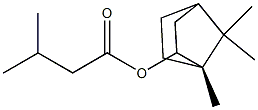 3-メチルブタン酸(1S,4β)-1,7,7-トリメチルビシクロ[2.2.1]ヘプタン-2α-イル 化学構造式