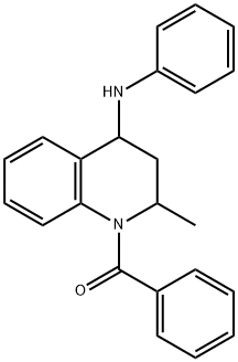 4-ANILINO-1-BENZOYL-2-METHYL-1,2,3,4-TETRAHYDROQUINOLINE,857-45-4,结构式