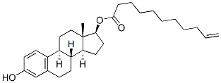 estra-1,3,5(10)-triene-3,17beta-diol 17-(10-undecenoate) 结构式