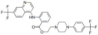 85702-69-8 2-[4-(alpha,alpha,alpha-trifluoro-p-tolyl)-1-piperazinyl]ethyl o-[[7-(trifluoromethyl)-4-quinolyl]amino]benzoate