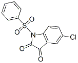 5-chloro-1-(phenylsulphonyl)-1H-indole-2,3-dione,85702-71-2,结构式