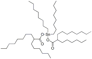 bis[(2-hexyl-1-oxodecyl)oxy]dioctylstannane 结构式