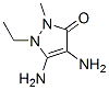 3H-Pyrazol-3-one,  4,5-diamino-1-ethyl-1,2-dihydro-2-methyl- 化学構造式