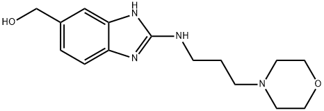 (2-((3-Morpholinopropyl)aMino)-1H-benzo[d]iMidazol-6-yl)Methanol 结构式
