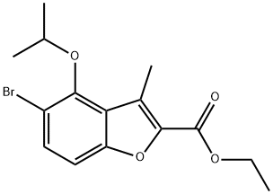ETHYL 5-BROMO-4-ISOPROPOXY-3-METHYLBENZOFURAN-2-CARBOXYLATE|